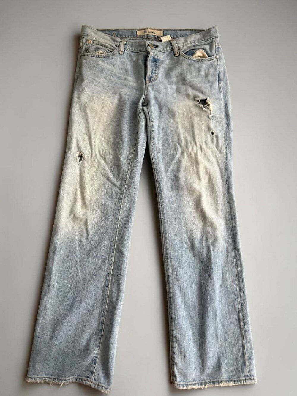 GAP Women’s Distressed Original Boycut Ankle Jeans Size 8